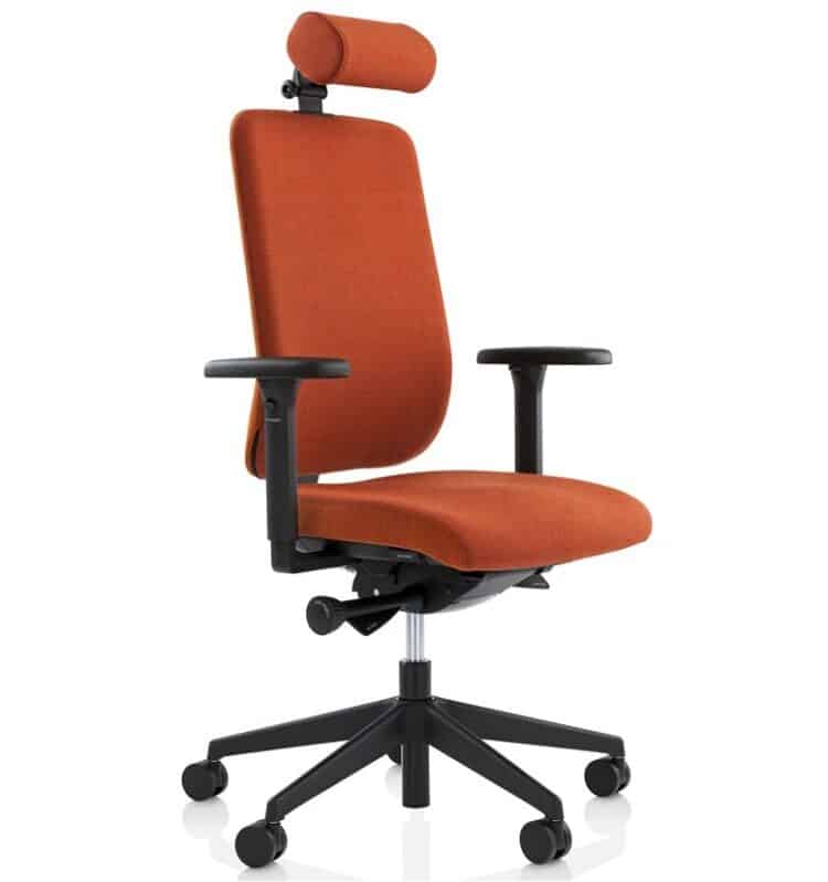 orangebox being me occupational health chair with headrest