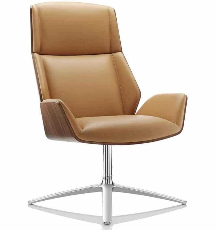 Boss Design Kruze High Back leather lounge chair