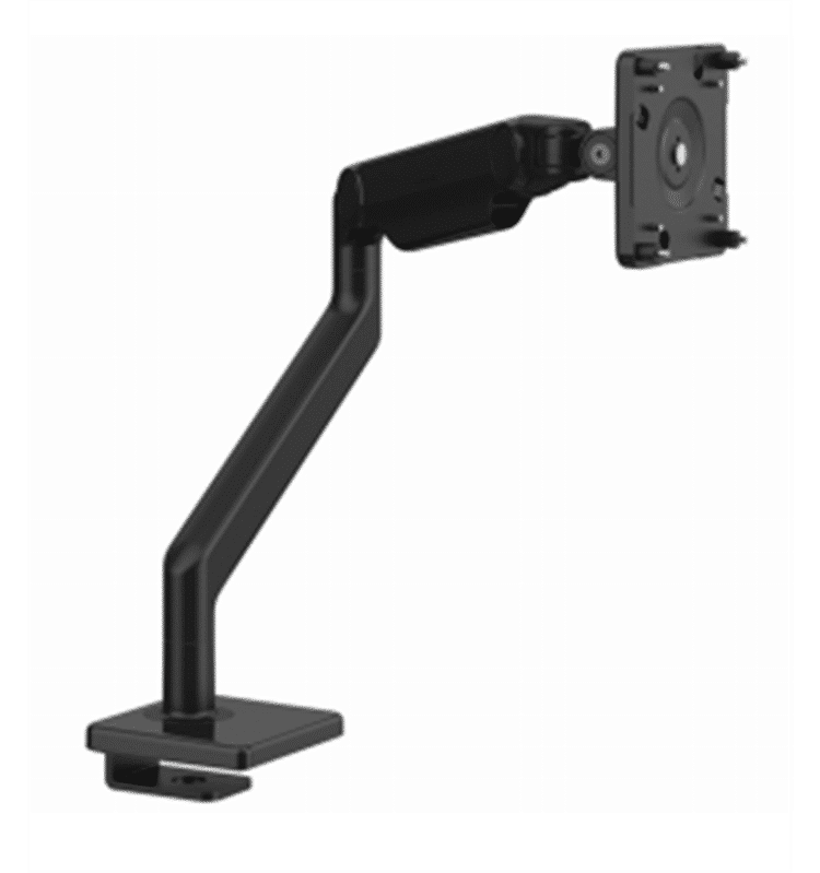 humanscale m2.1 monitor arm in black with sliding clamp