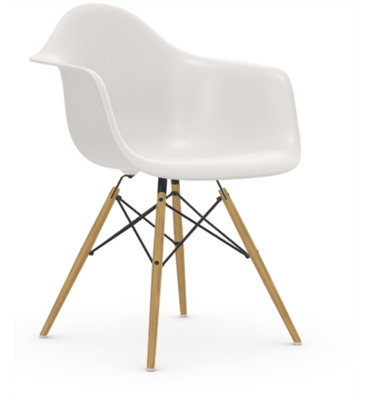 Eames DAW Plastic Armchair Front View.