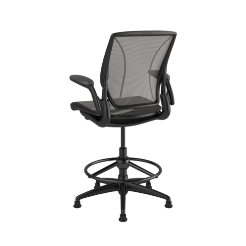 Humanscale Diffrient World High Chair with Footring Black