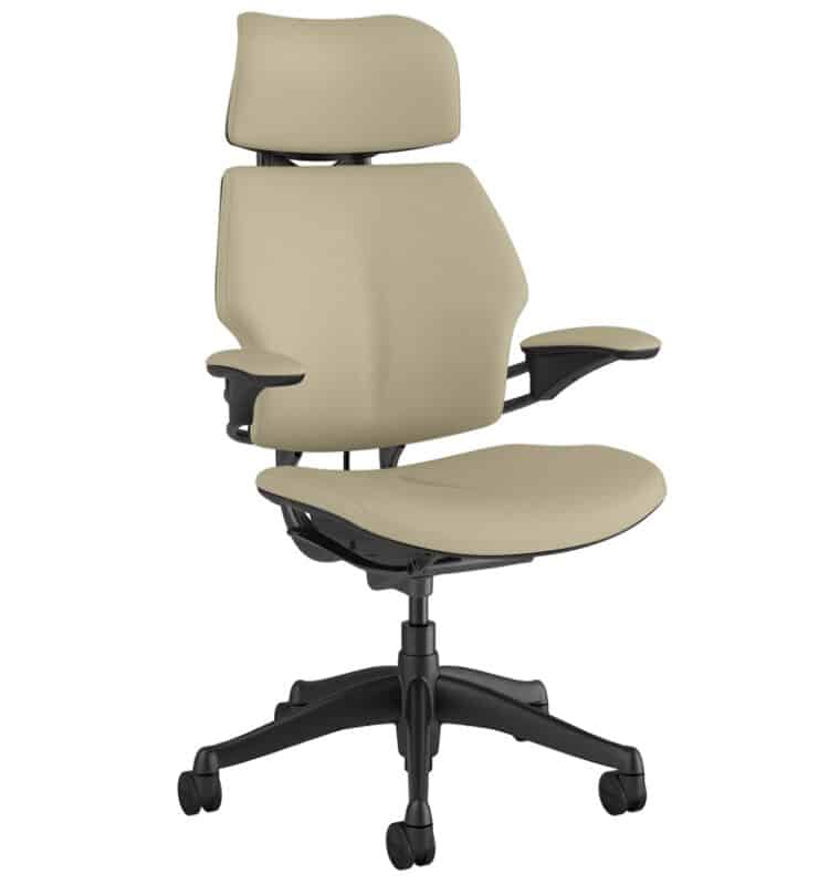 humanscale office chair corvara leather mineral