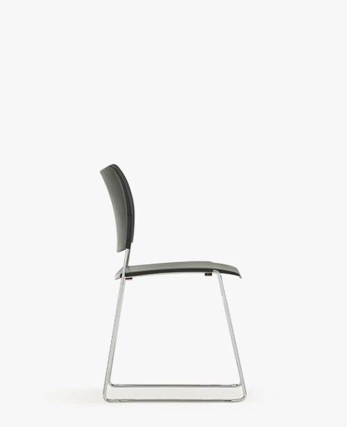 Senator Elios stacking chair side view