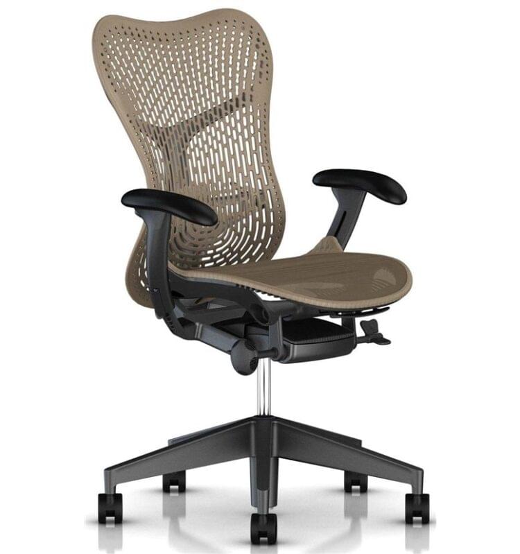 Herman Miller Mirra Triflex Cappuccino black frame