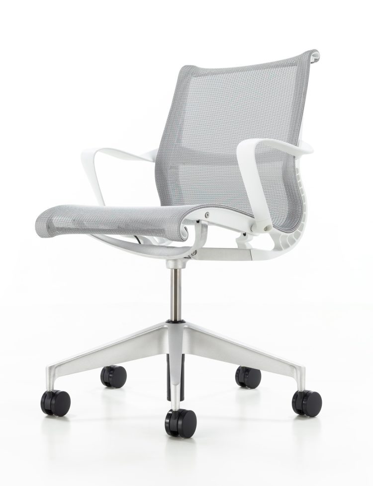 Herman Miller Setu white chair
