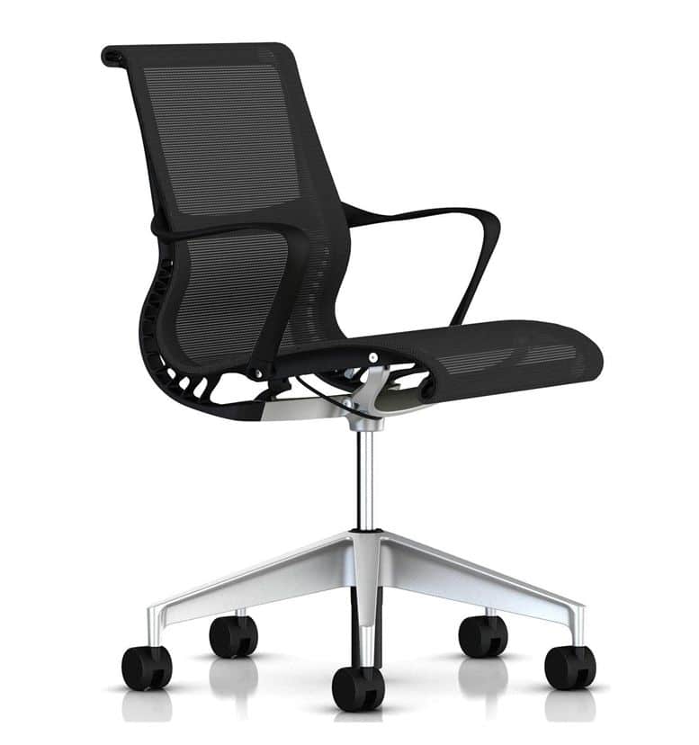 Herman Miller Setu Chair Graphite Alloy Base