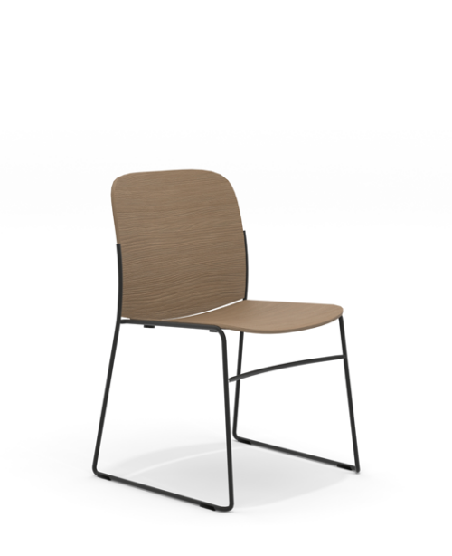 Senator densiti wood seat and back side view