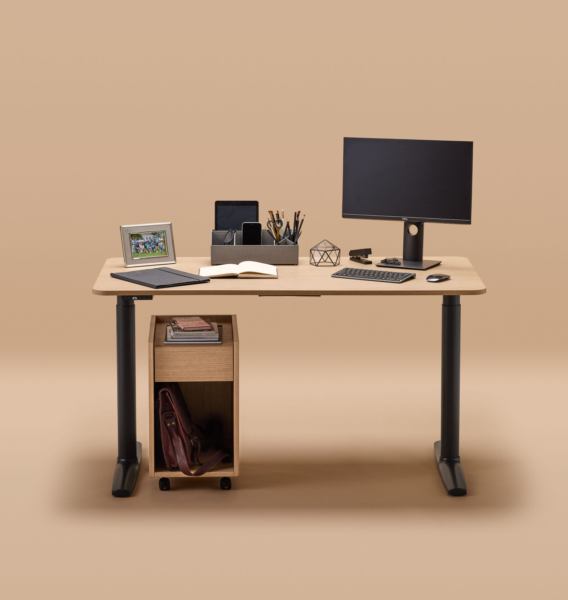 Torasen Arise height adjustable desk front view