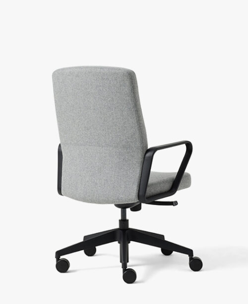 Mid back grey office chair