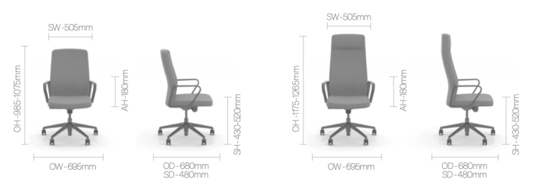 torasen-ascent-office-chair-dimensions