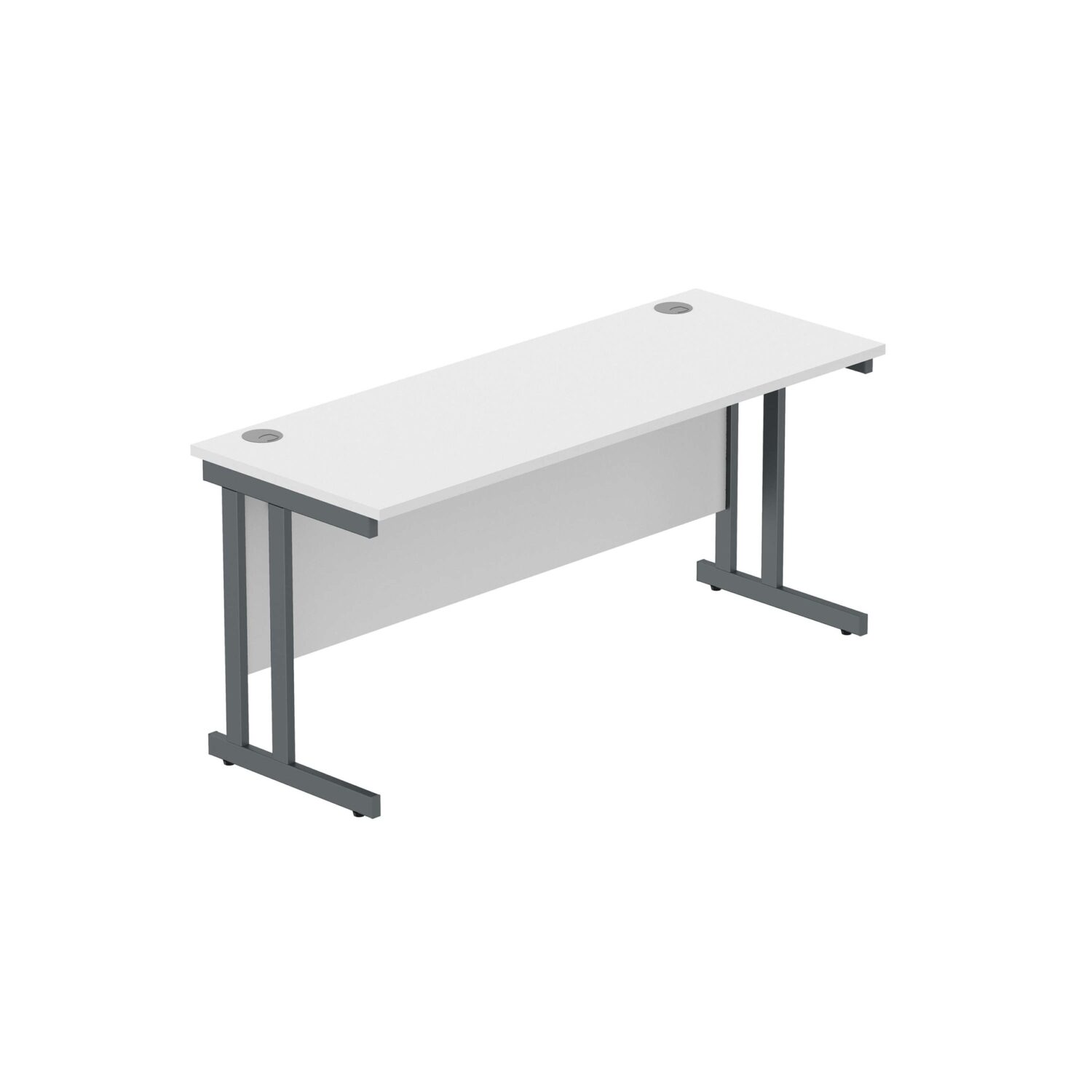 Office Rectangular Desk with Steel Double Upright Cantilever Frame (FSC)