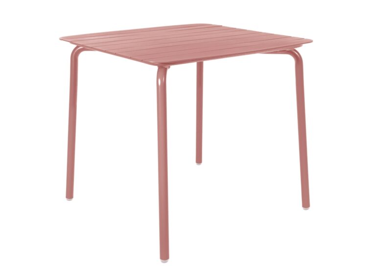 Breeze Aluminium Slatted Table Brick Dust