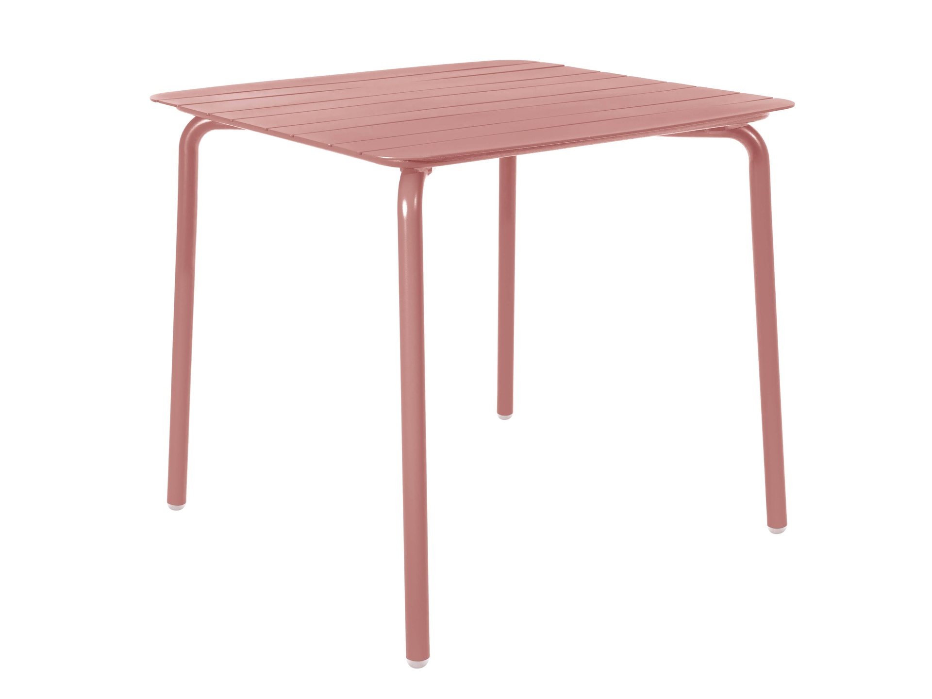 Breeze Aluminium Slatted Table Brick Dust