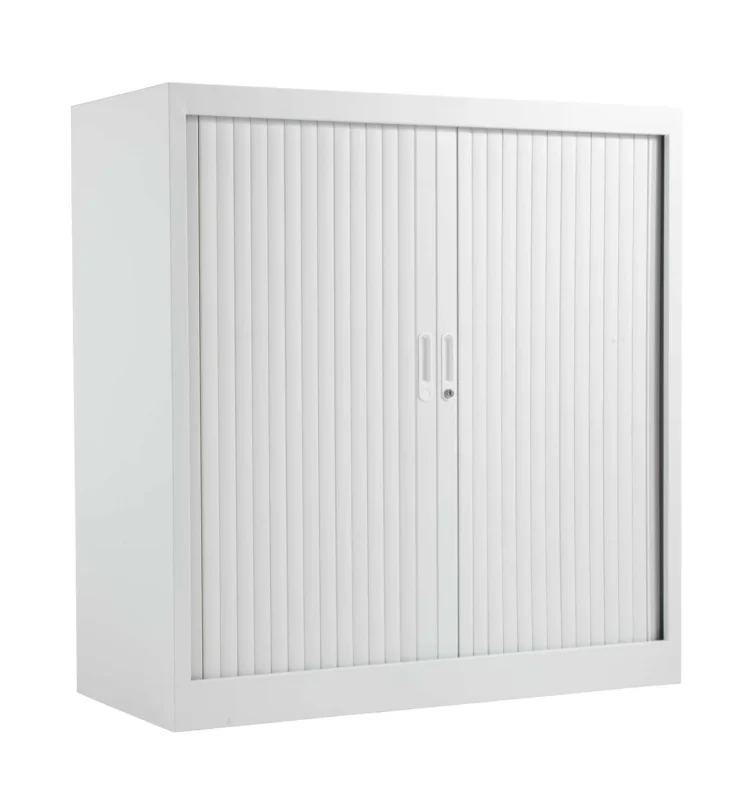 TC Low Steel Open Tambour White