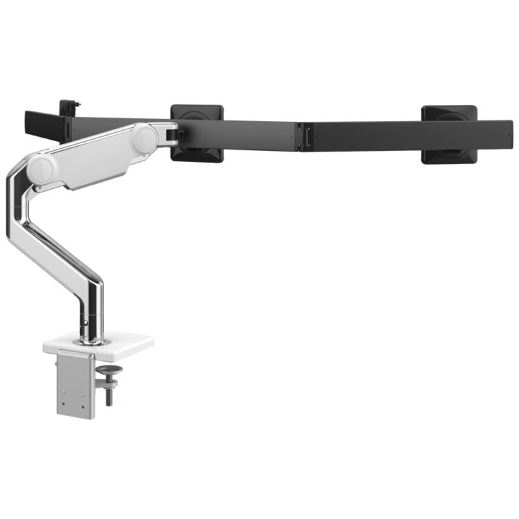 New Humanscale M8 Pro Monitor Arm for Three Monitors White