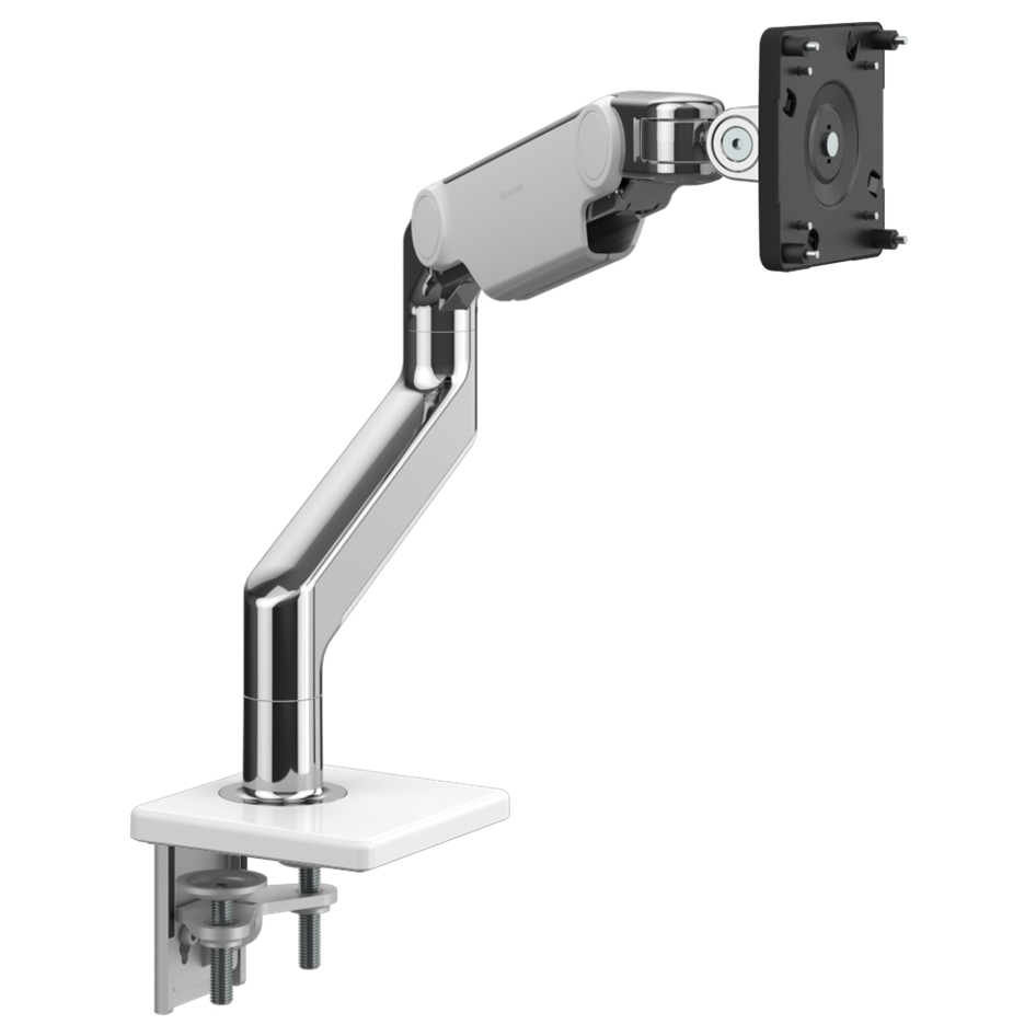 New Humanscale M8 Pro Monitor Arm White Polished