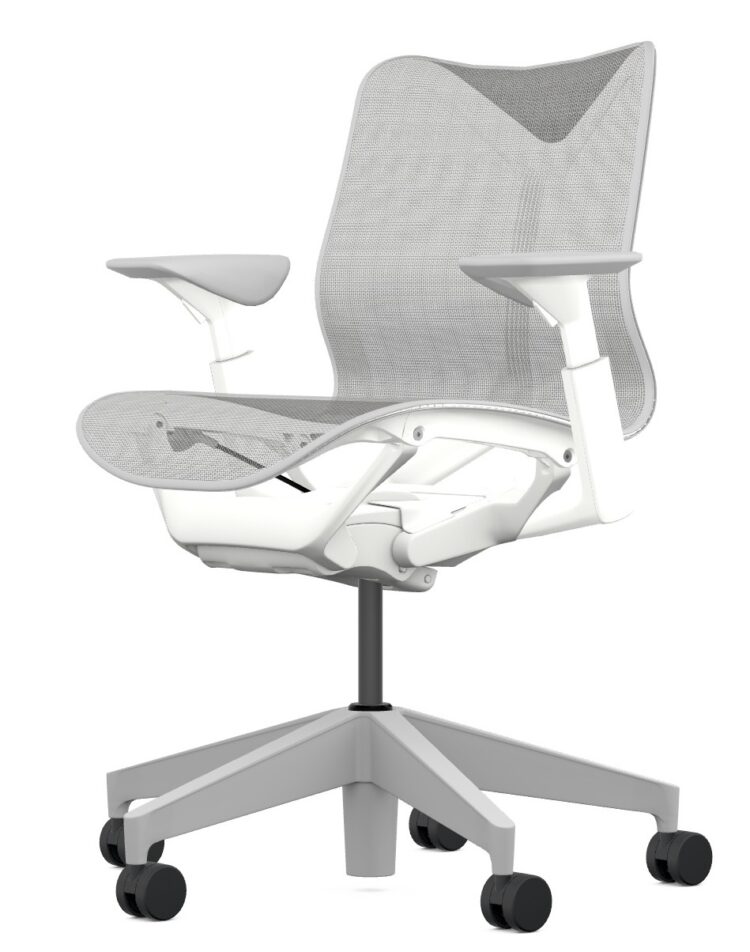 Herman Miller Cosm, Low Back, Adjustable Arms, Studio White