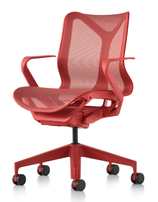 Herman Miller Cosm Low Back, Fixed Arms, Canyon