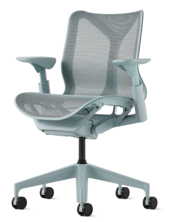 Herman Miller Cosm Low Back, Adjustable Arms, Glacier