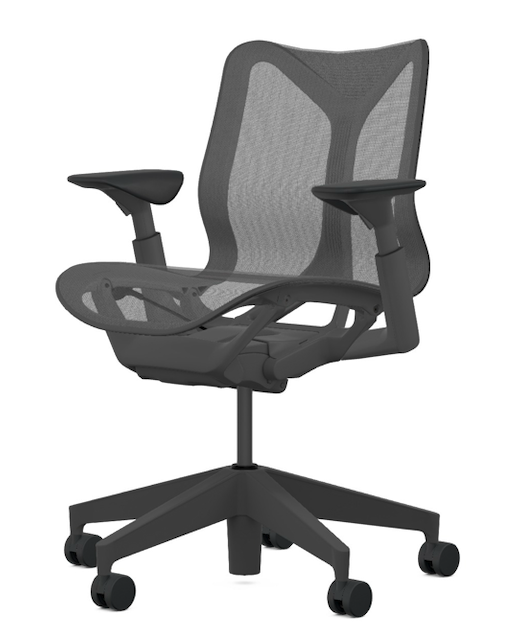 Herman Miller Cosm, Low Back, Adjustable Arms, Graphite